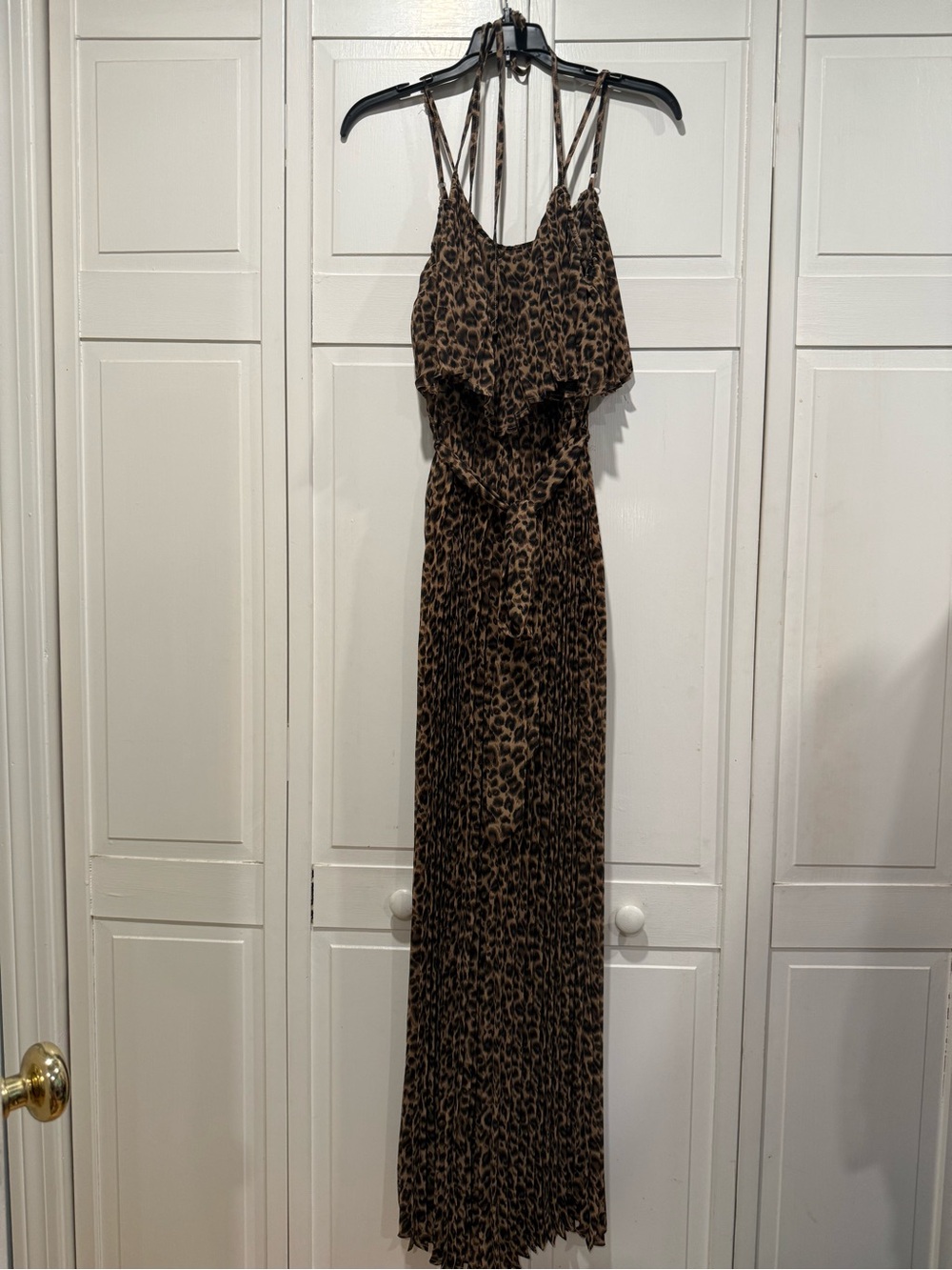 Jealous tomatoe leopard jumpsuit size small Like new